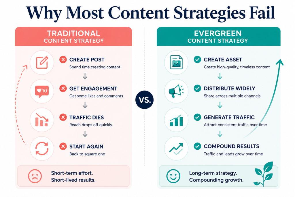 Why most content strategies fail.